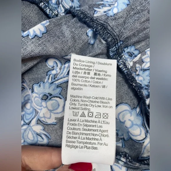 NWT J Crew tiered‎ floral dress size 14 puff sleeves cotton babydoll ornate - Picture 14 of 14